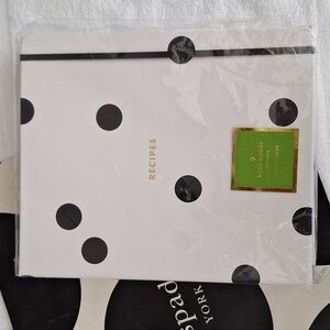 NEW Kate Spade “Deco Dot” Recipe Book Organizer